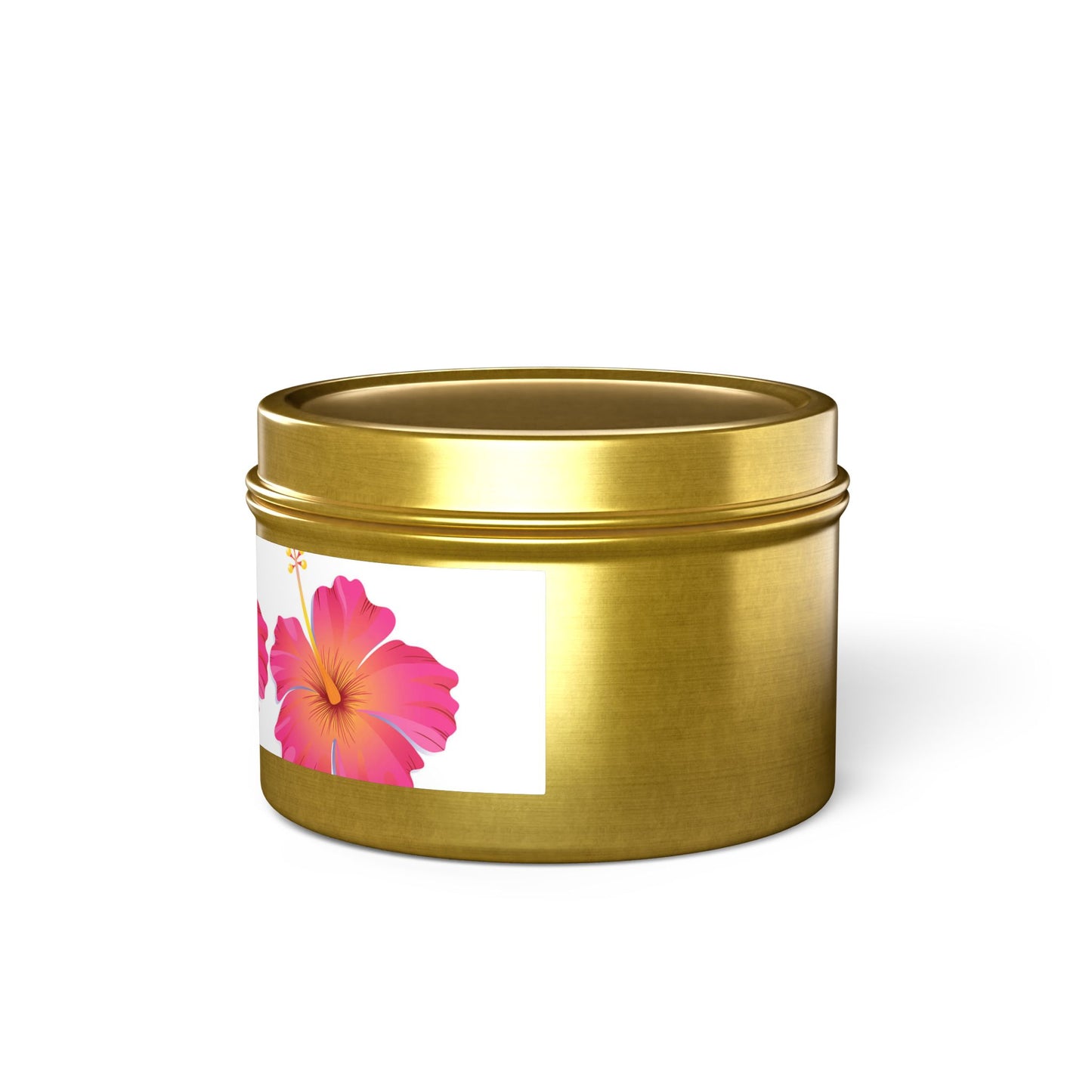 Tropical Hibiscus Scented Tin Candles - Perfect for Relaxation and Celebrations