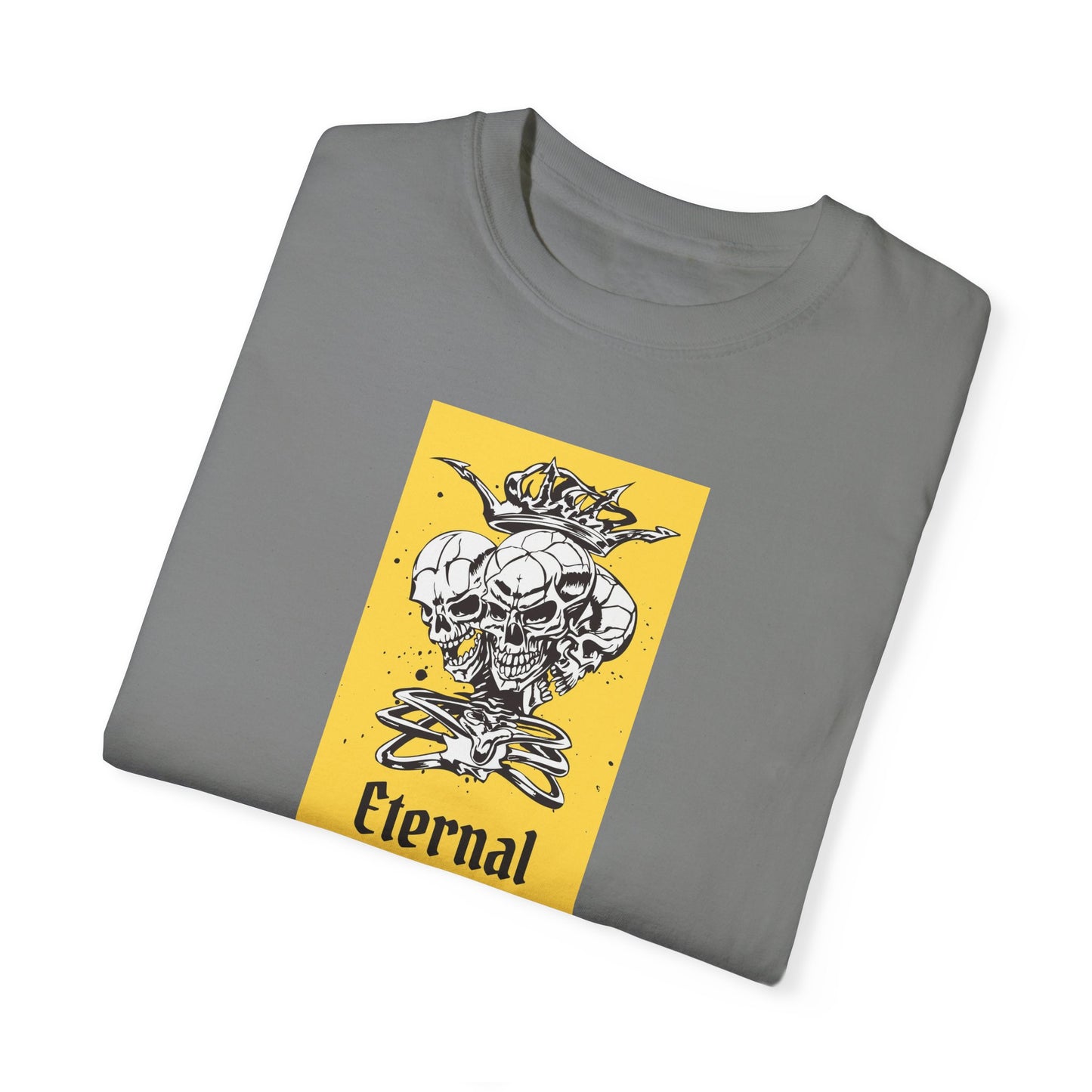 Eternal Skull Graphic Unisex Garment-Dyed T-Shirt