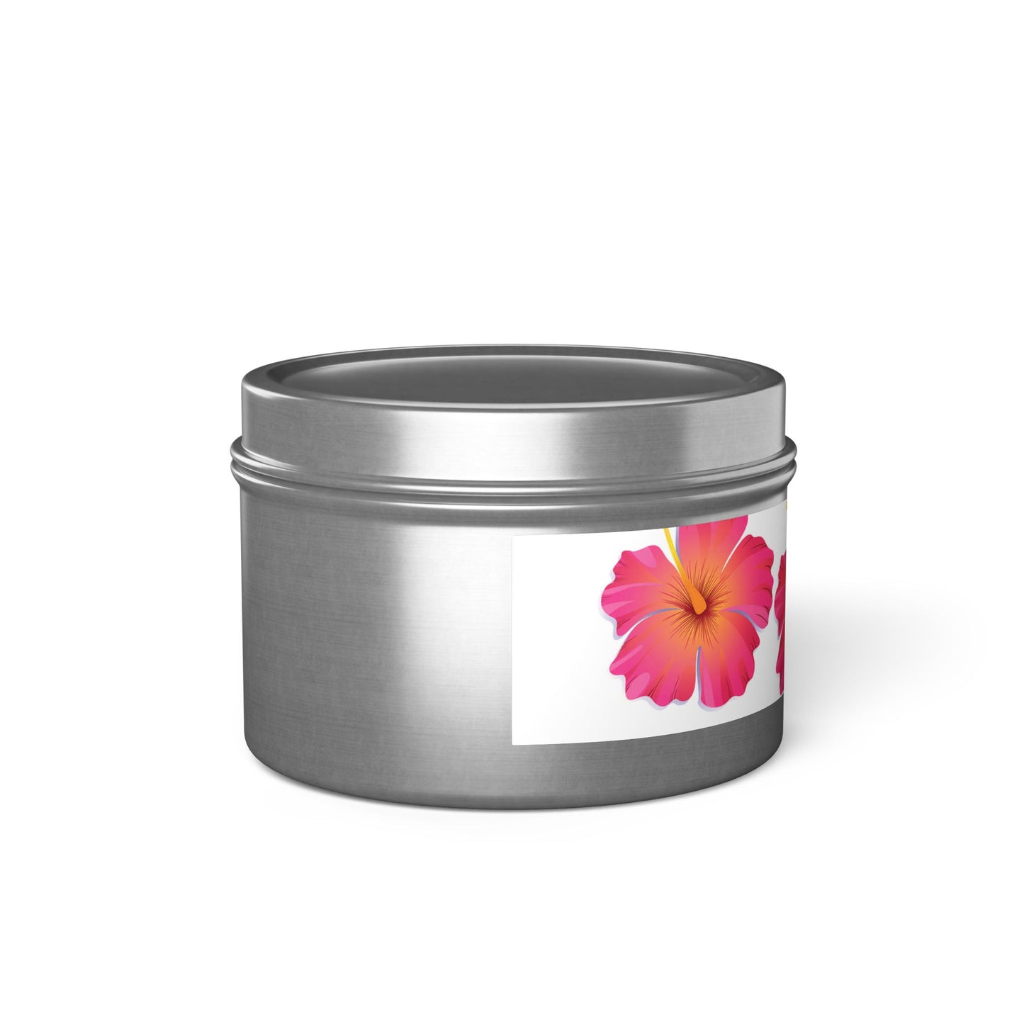 Tropical Hibiscus Scented Tin Candles - Perfect for Relaxation and Celebrations