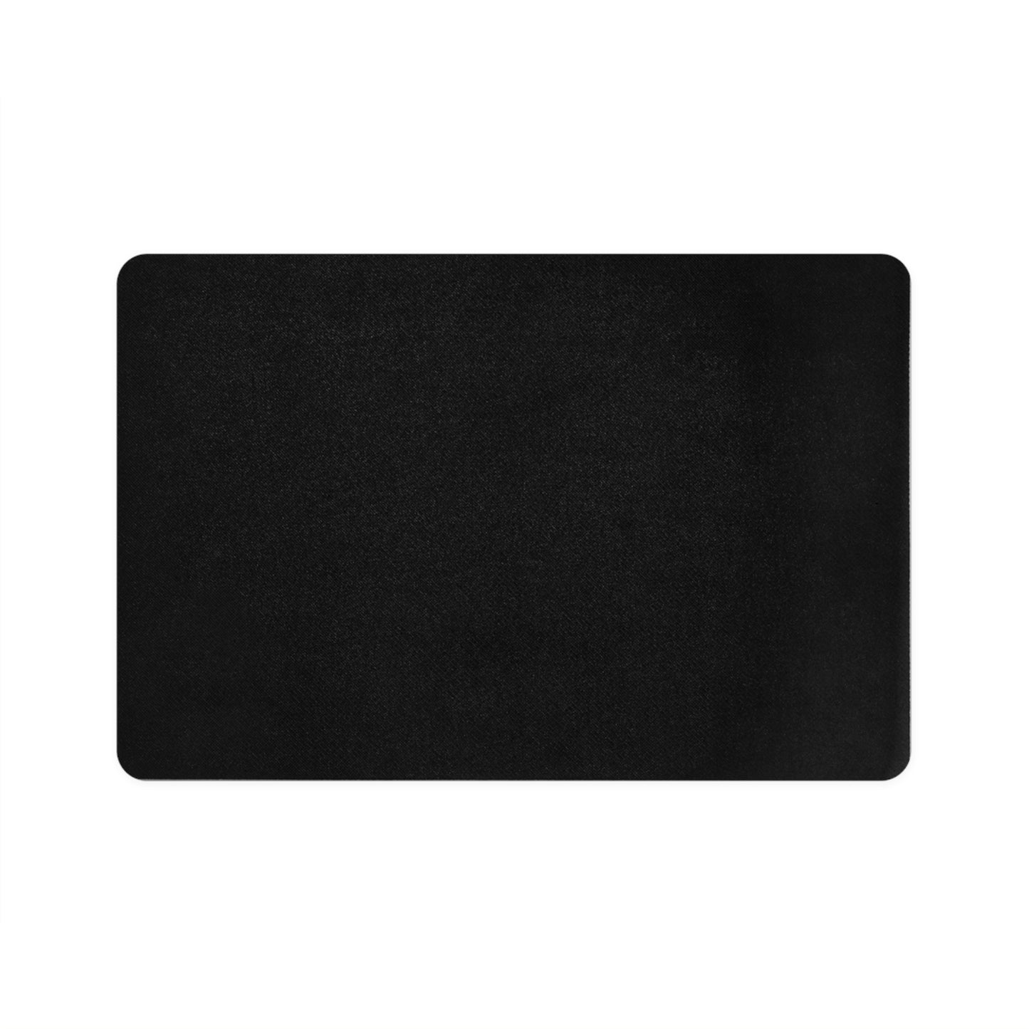 Cute Paw Print Pet Food Mat - Black 12x18