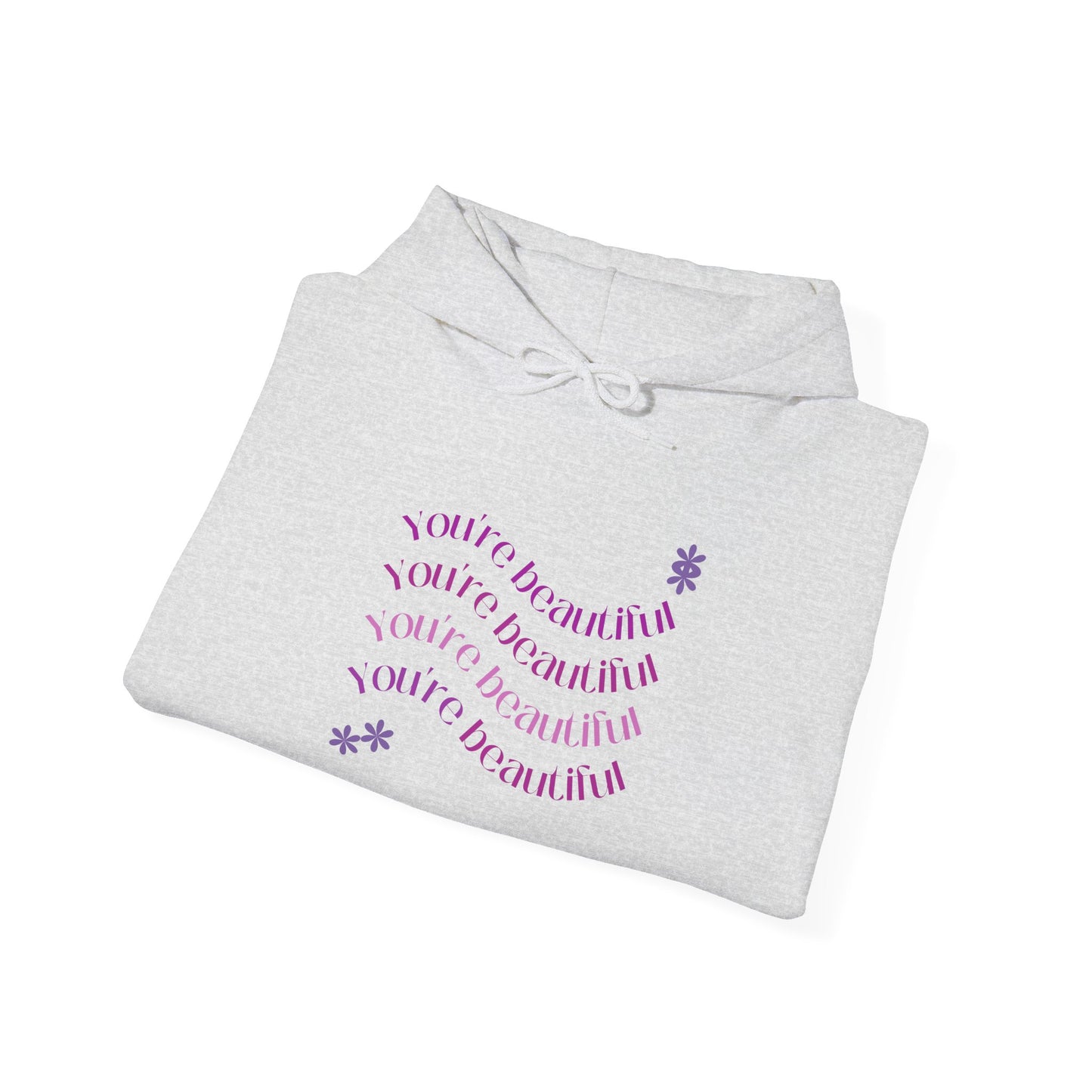 You're Beautiful Unisex Heavy Blend™ Hoodie - Cozy & Inspirational Sweatshirt