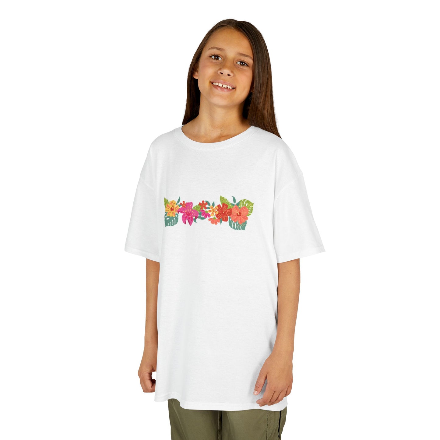 Kids Floral Print Tee - Bright & Cheerful Summer Style