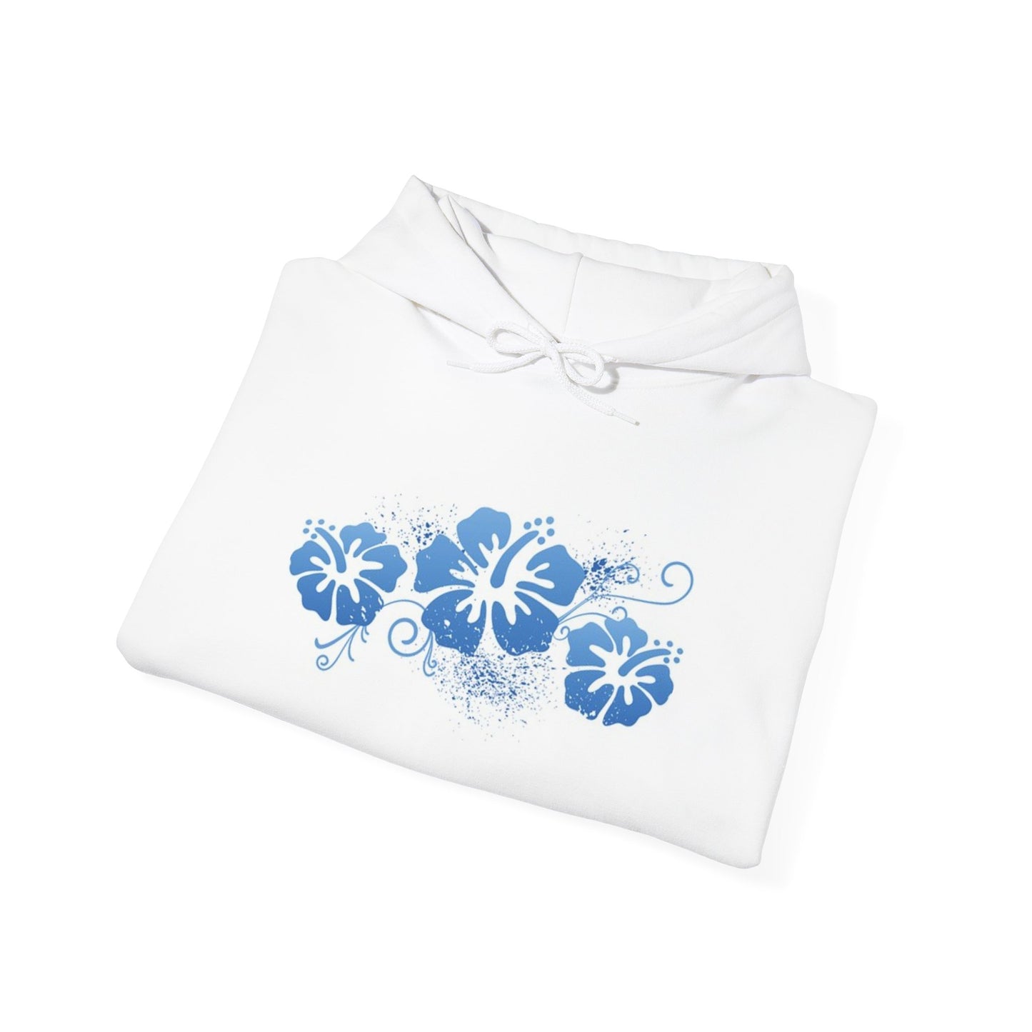 Hibiscus Floral Unisex Hooded Sweatshirt - Beach Vibes Style