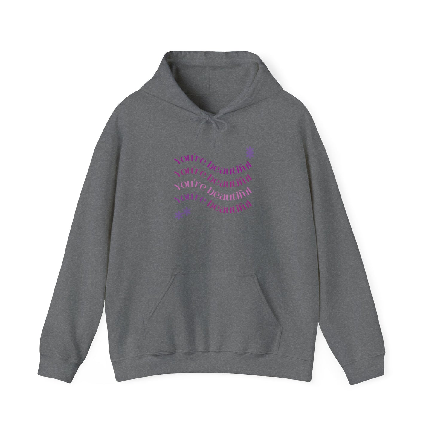 You're Beautiful Unisex Heavy Blend™ Hoodie - Cozy & Inspirational Sweatshirt