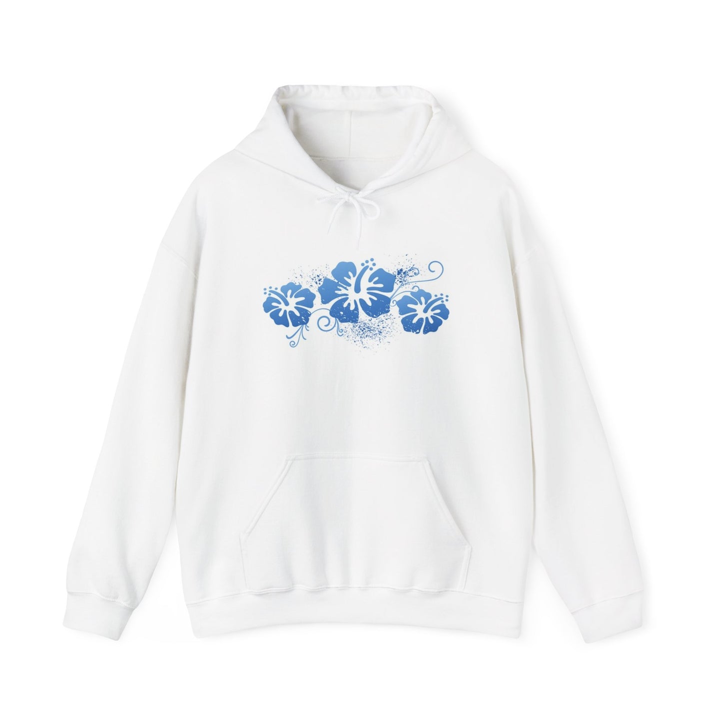 Hibiscus Floral Unisex Hooded Sweatshirt - Beach Vibes Style