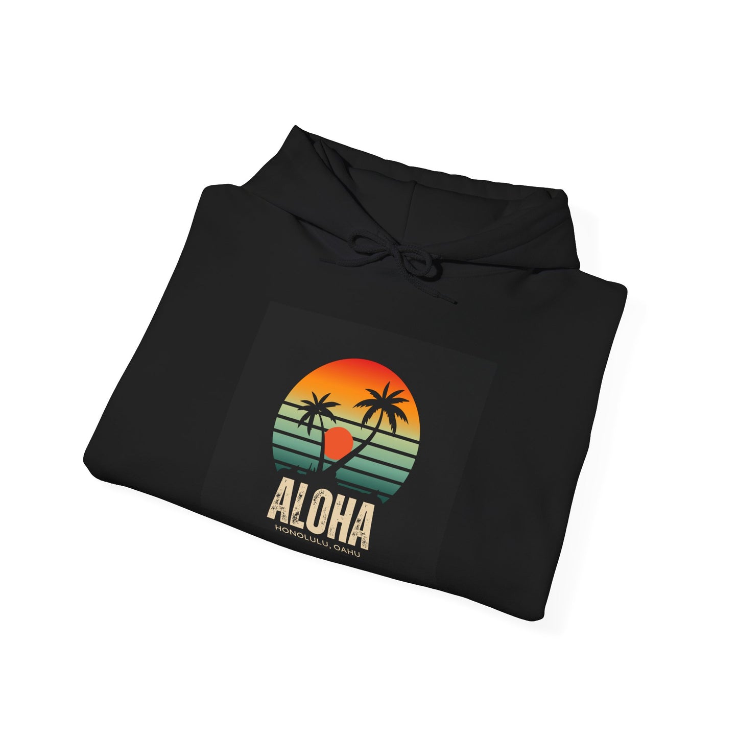 Aloha Retro Hoodie | Unisex Heavy Blend™ Sweatshirt for Summer Vibes