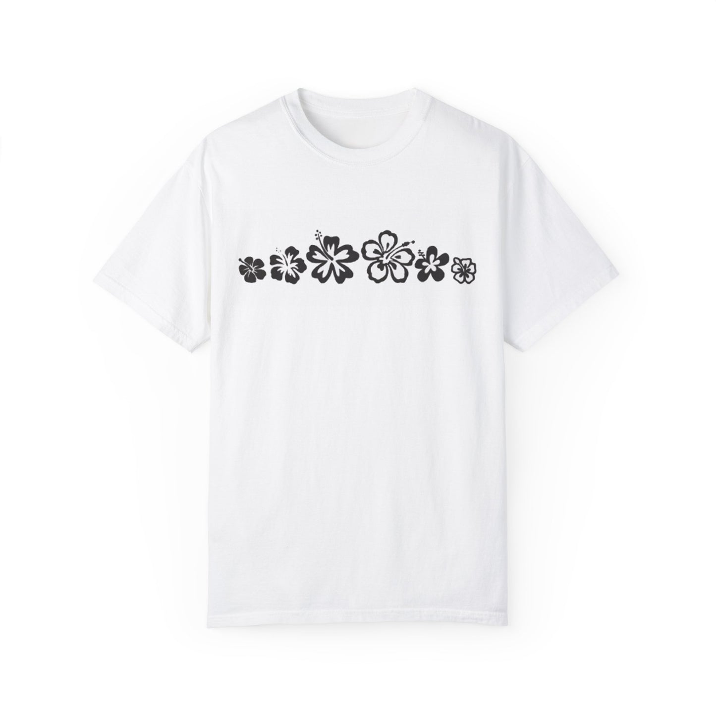 Floral Unisex Garment-Dyed T-Shirt for Summer Vibes