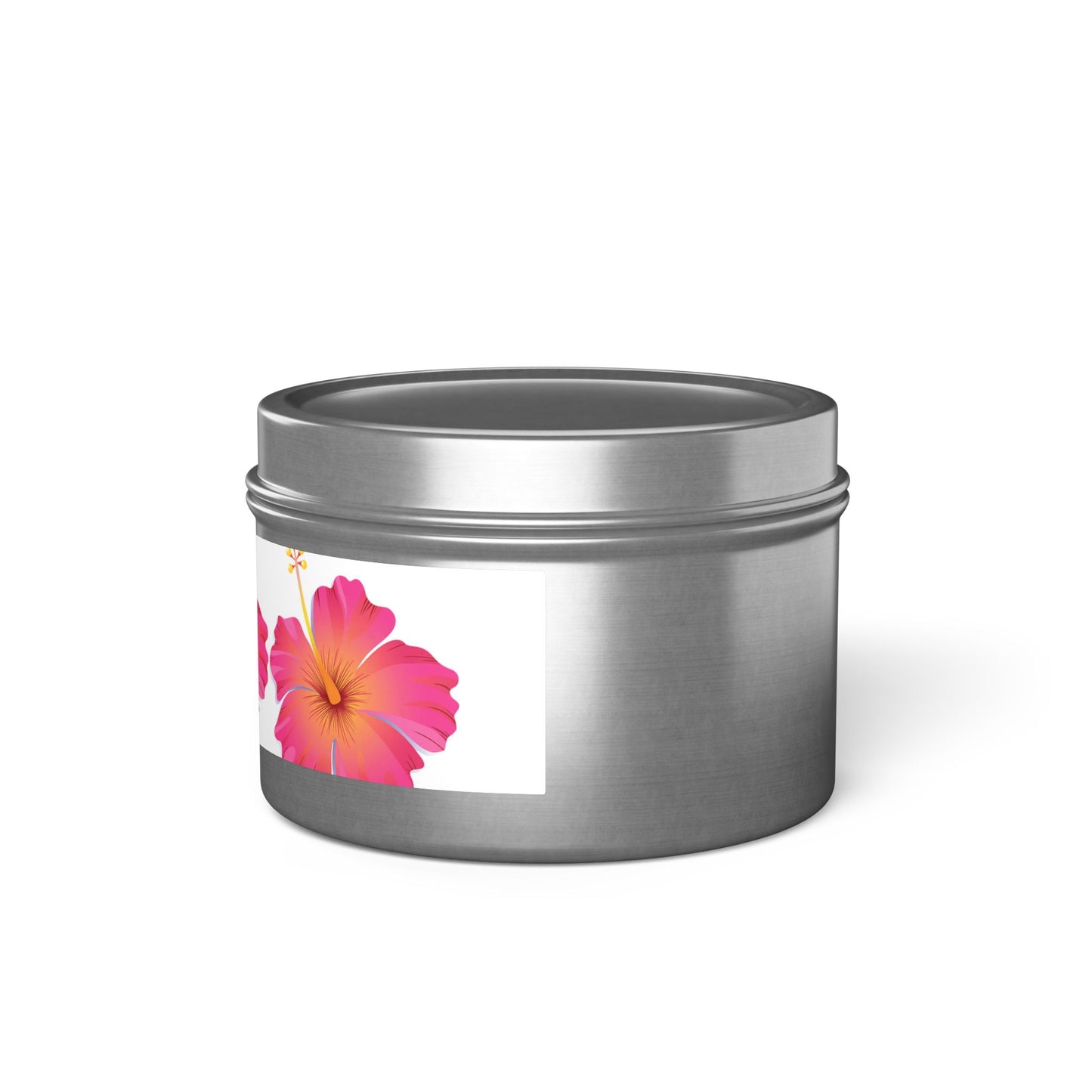 Tropical Hibiscus Scented Tin Candles - Perfect for Relaxation and Celebrations