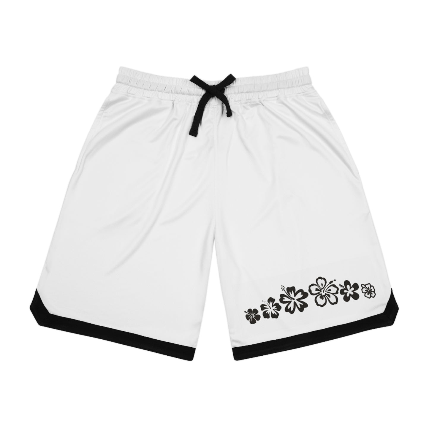 Men's Floral Basketball Rib Shorts - Perfect for Summer Sports & Casual Wear