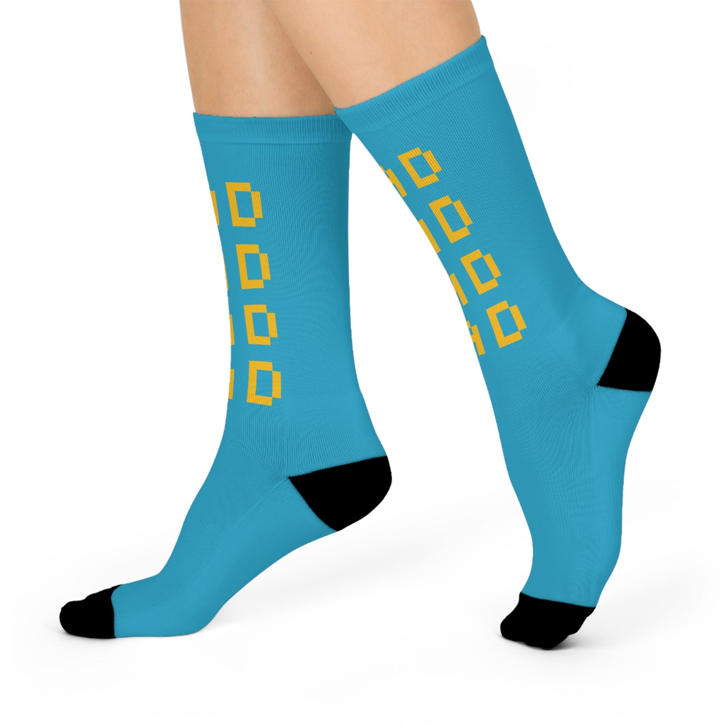 Rad Dad Cushioned Crew Socks - Fun Blue Socks for Dads