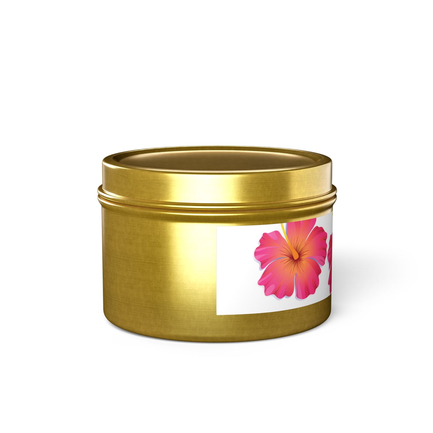 Tropical Hibiscus Scented Tin Candles - Perfect for Relaxation and Celebrations