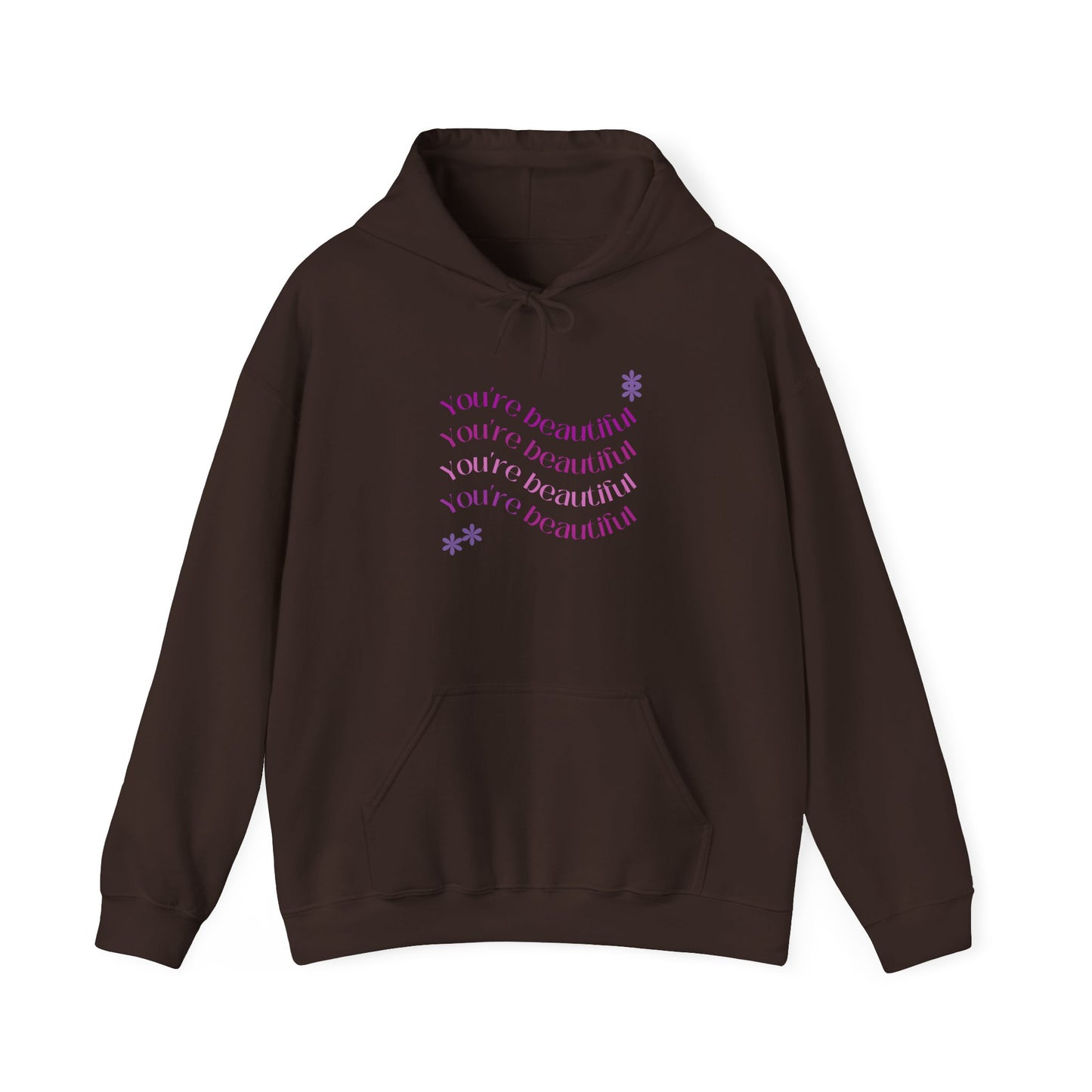 You're Beautiful Unisex Heavy Blend™ Hoodie - Cozy & Inspirational Sweatshirt