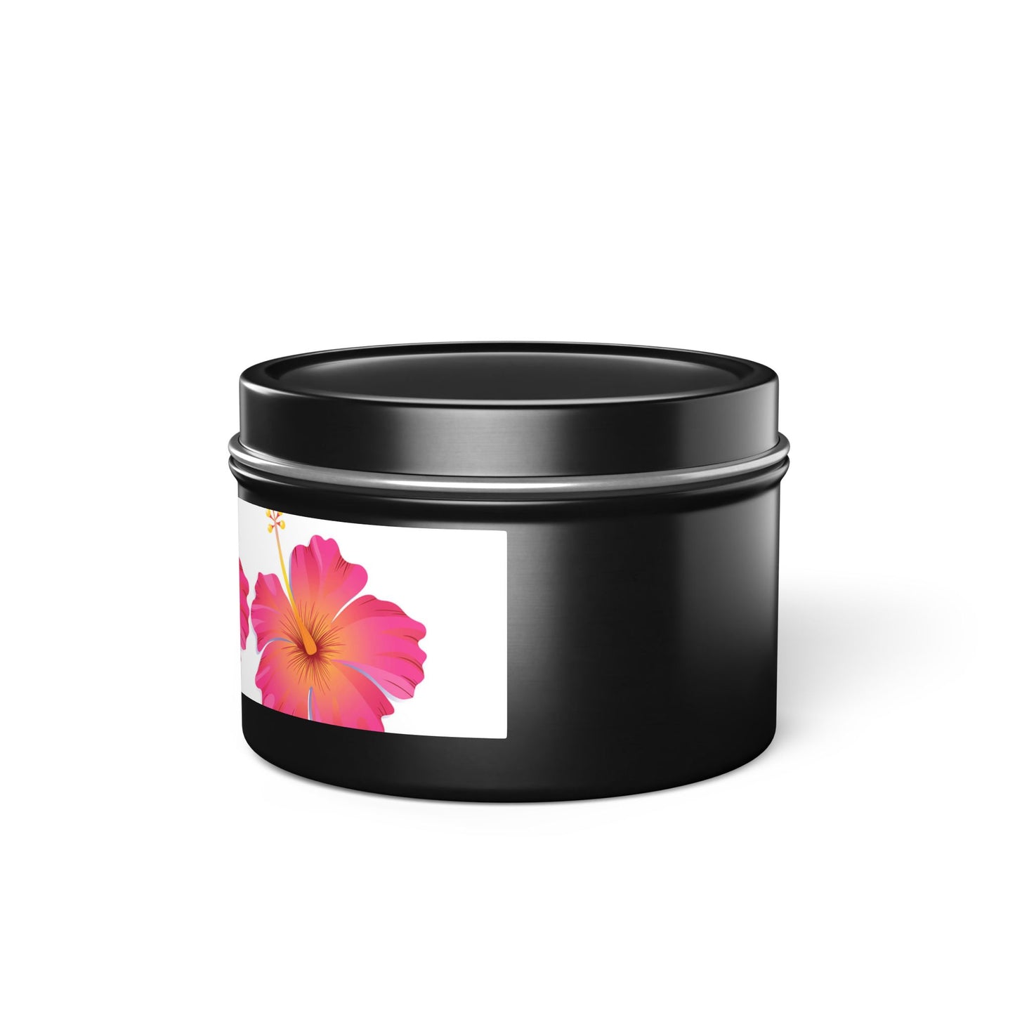 Tropical Hibiscus Scented Tin Candles - Perfect for Relaxation and Celebrations