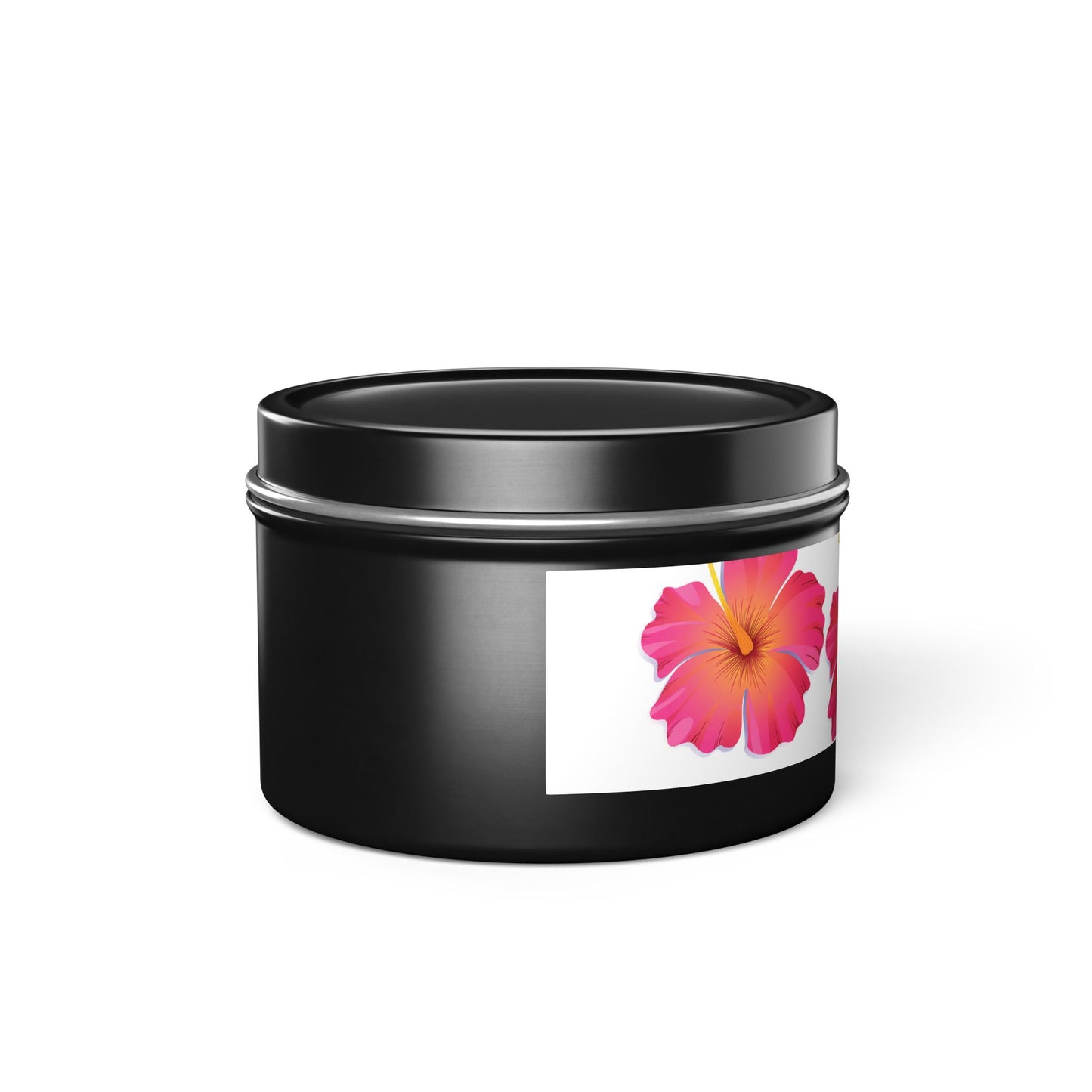 Tropical Hibiscus Scented Tin Candles - Perfect for Relaxation and Celebrations