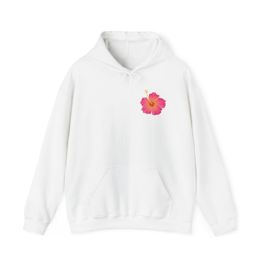 Tropical Hibiscus Hooded Sweatshirt - Meet Me at the Ocean