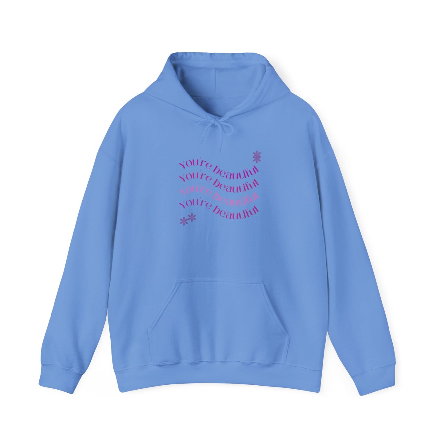 You're Beautiful Unisex Heavy Blend™ Hoodie - Cozy & Inspirational Sweatshirt