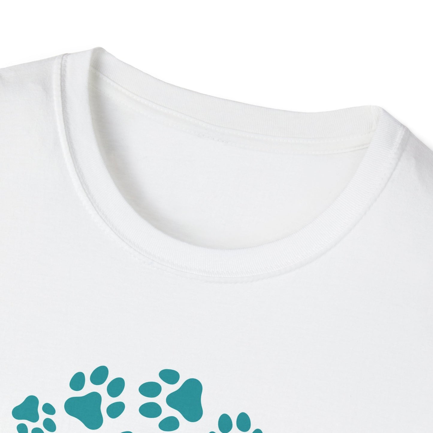 Paw Print Love Unisex Softstyle T-Shirt - Perfect for Pet Lovers