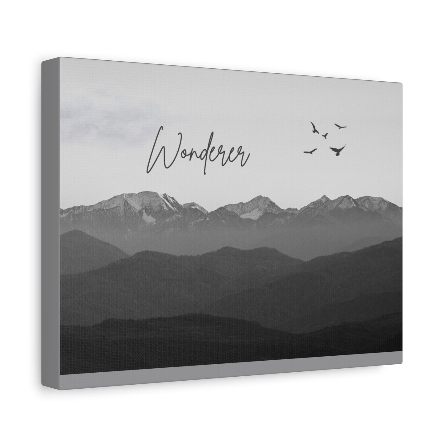 Inspirational Matte Canvas Wall Art - 'Wonderer'