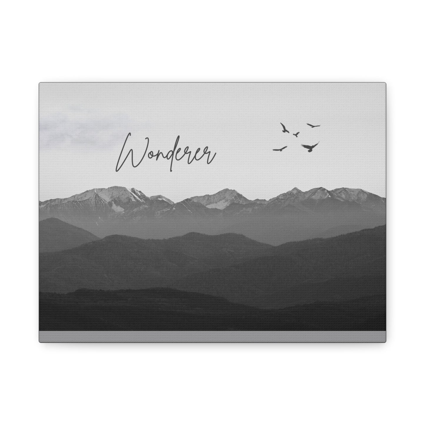 Inspirational Matte Canvas Wall Art - 'Wonderer'