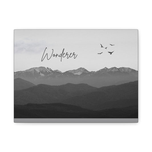 Inspirational Matte Canvas Wall Art - 'Wonderer'