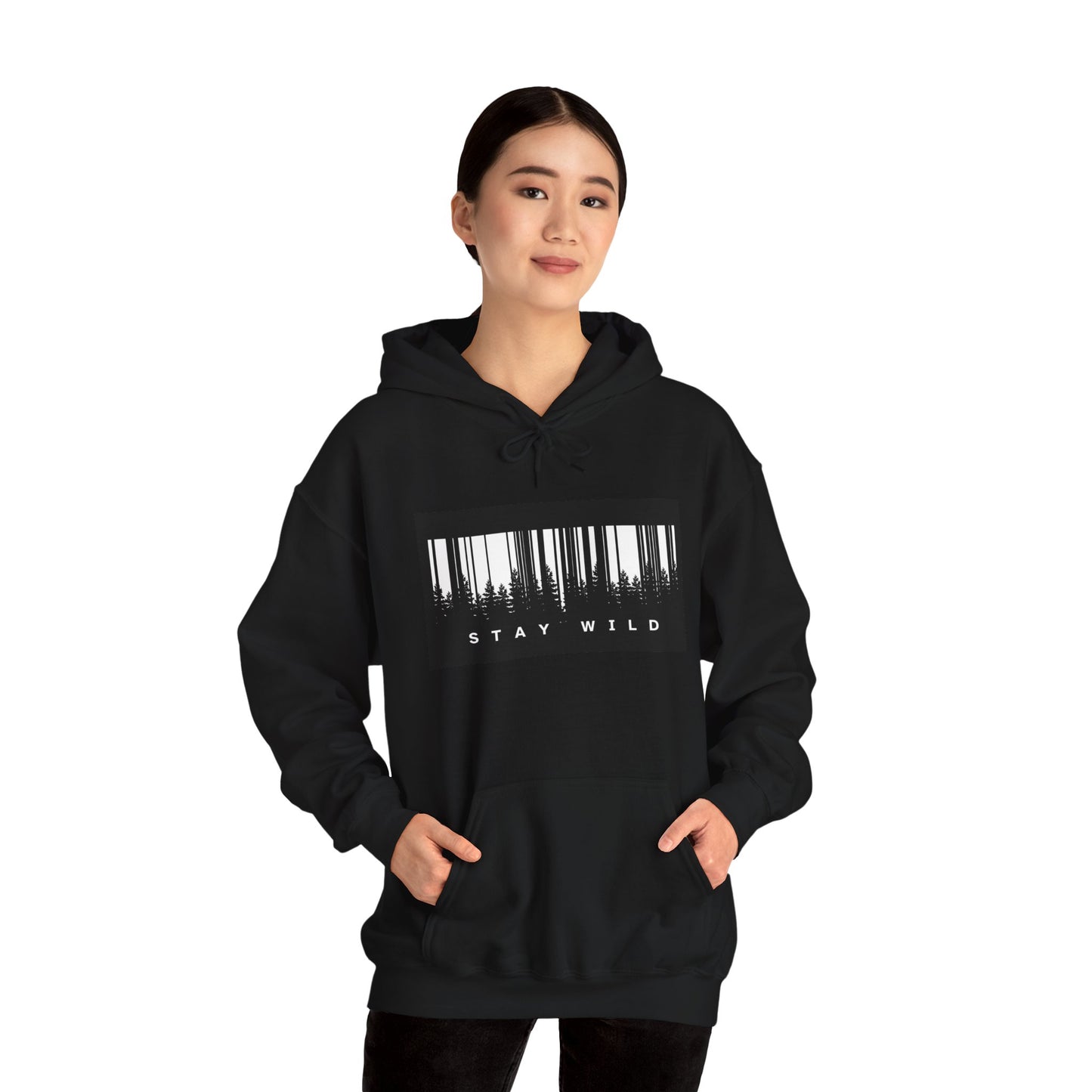 Stay Wild Forest Hoodie - Unisex Heavy Blend Sweatshirt