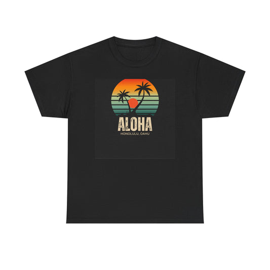 Aloha Honolulu Heavy Cotton Tee