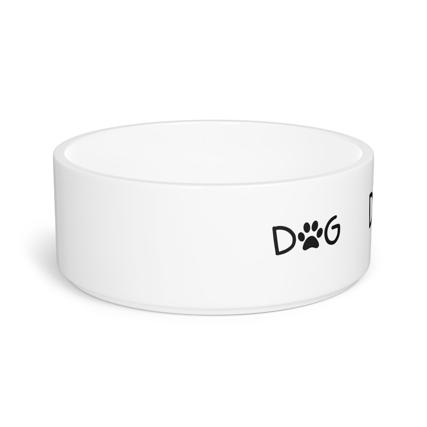 Personalized Dog Bowl - Custom Pet Dish with Paw Print Design