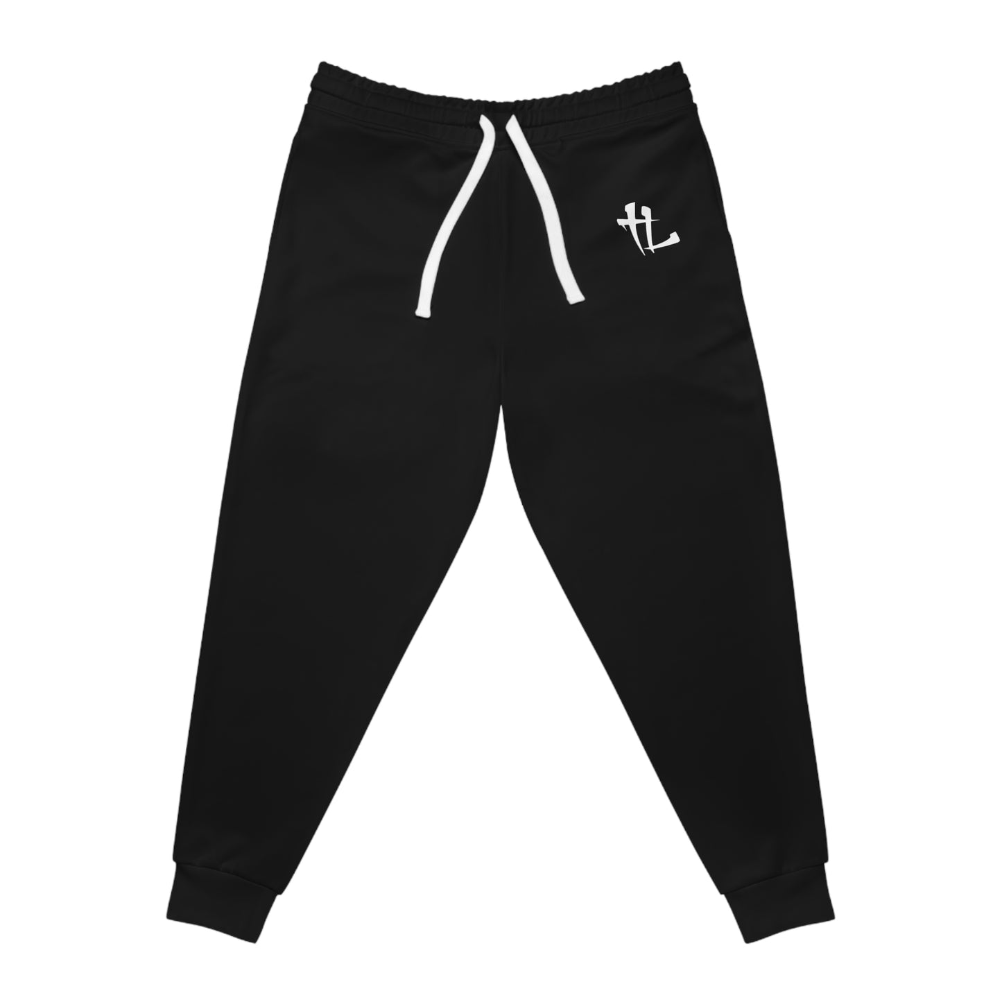 Men's Black Athletic Joggers - Comfortable Active Wear for Sports & Leisure