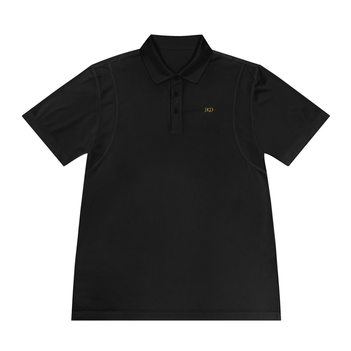 Men's Sport Polo Shirt - Classic Black Performance Tee for Active Lifestyle